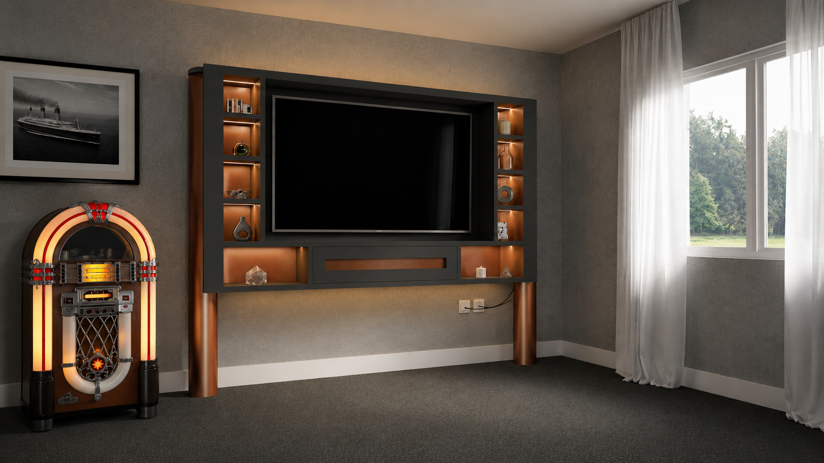 Media Wall TV Stand